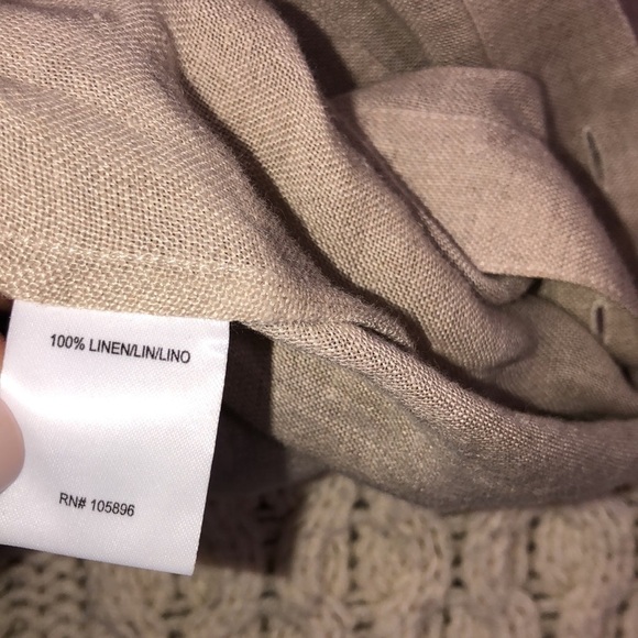 WORTH linen button down top size XP - Picture 8 of 9